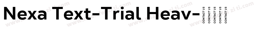 Nexa Text-Trial Heav字体转换